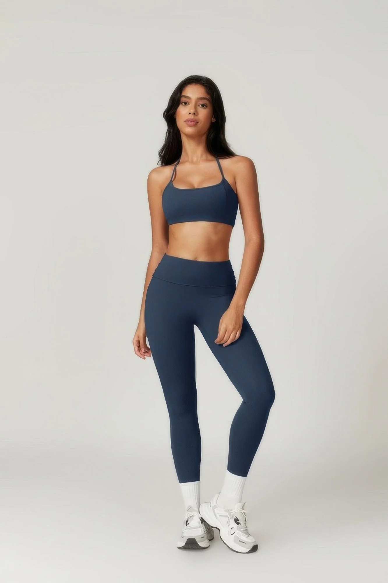 TRUEDAMES Solid Yoga Gym Fit High Ecastic Legging