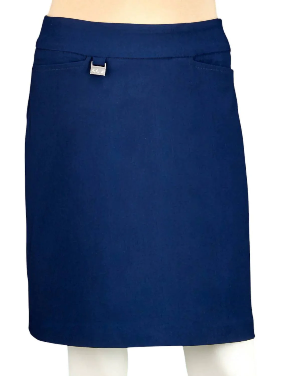 Solid Pull On Skort In Solid Navy