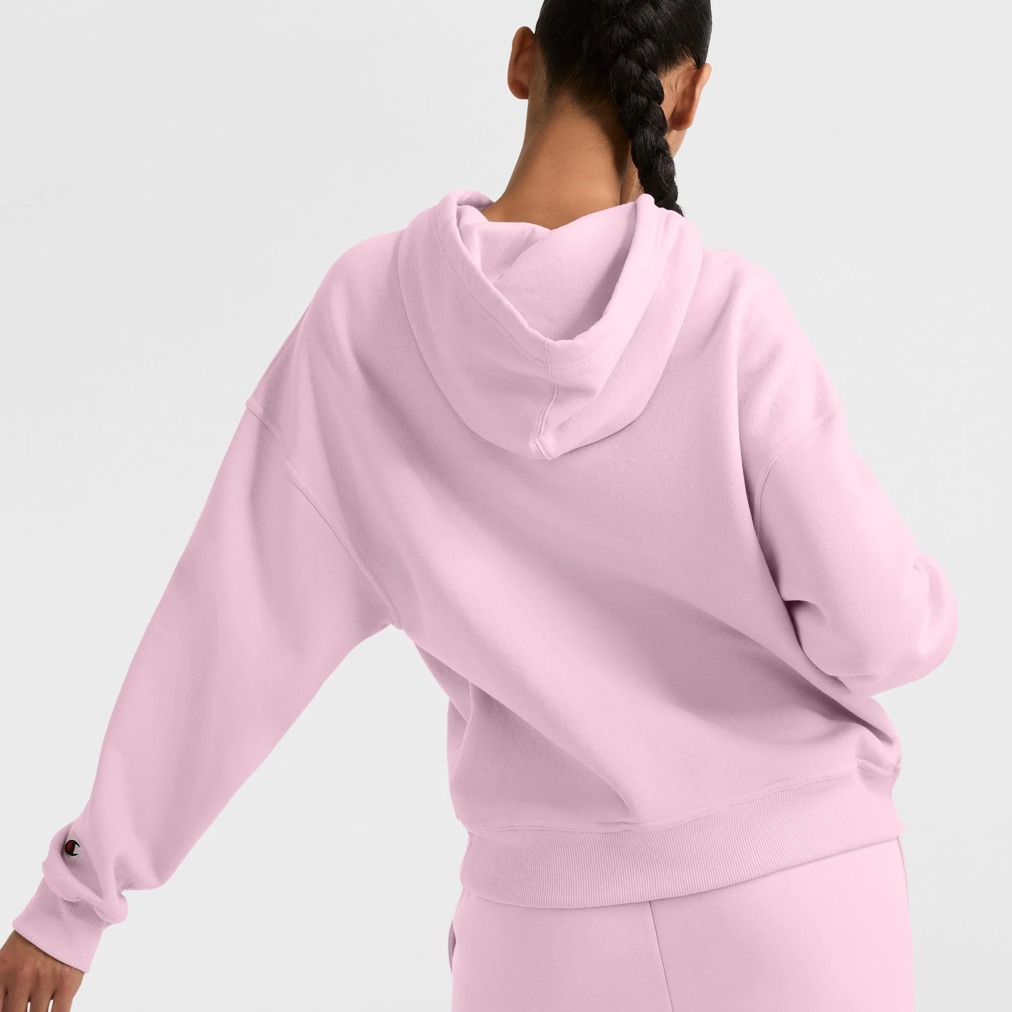 Powerblend Hoodie, Relaxed, Full Embroidered Script Logo