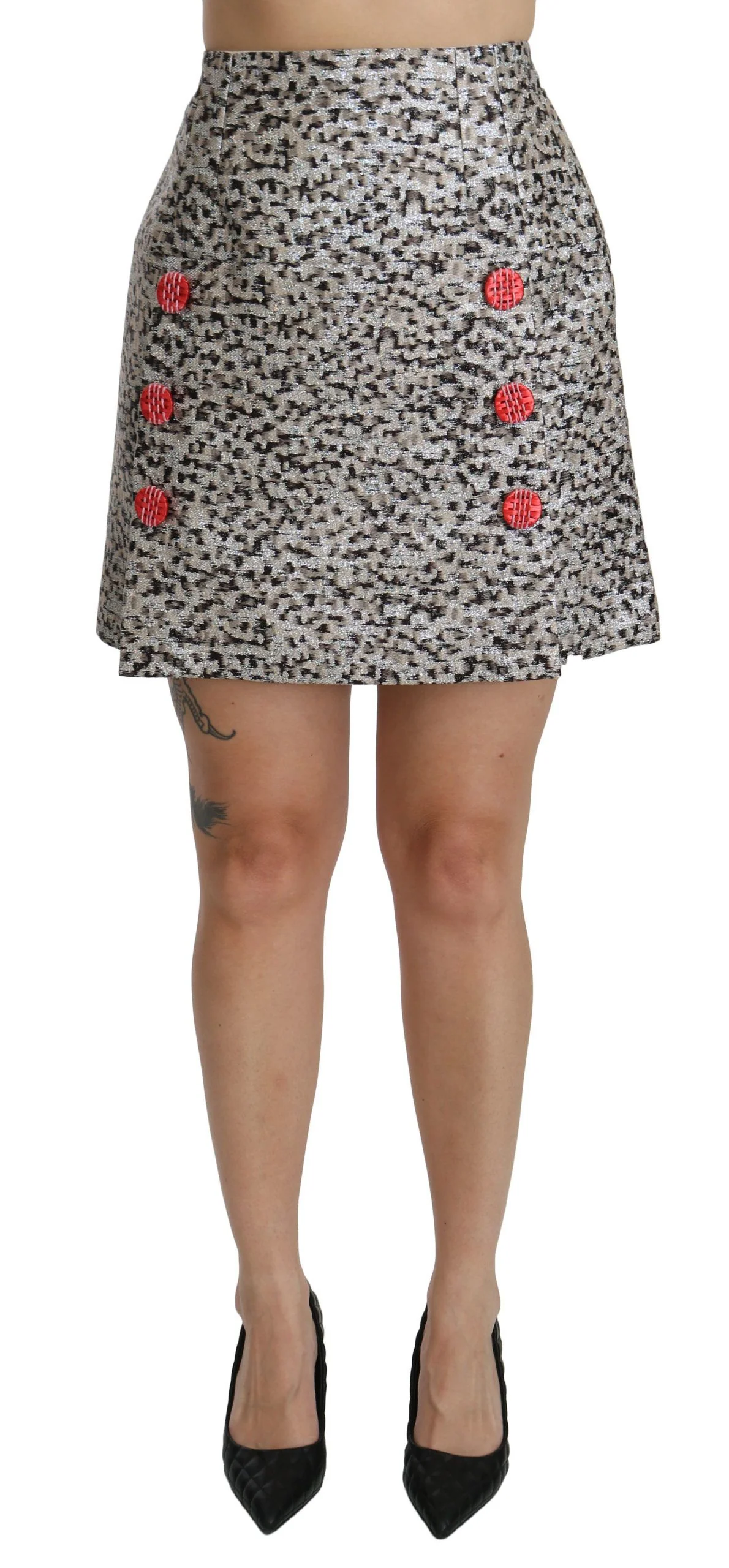 Dolce & Gabbana Exquisite Embellished High Waist Women's Skirt