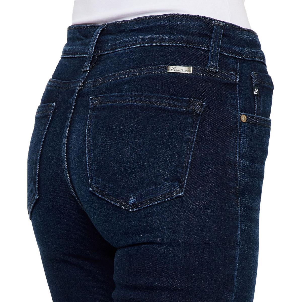 Womens Pocket Denim Bootcut Pants