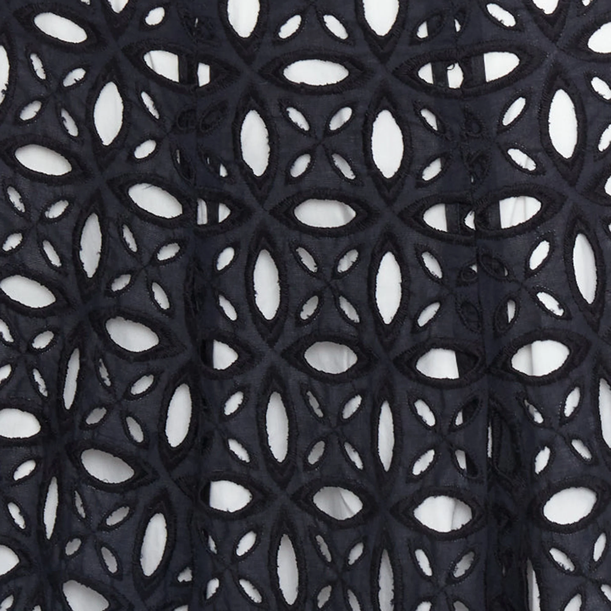 Andrew Gn black white embroidered skirt