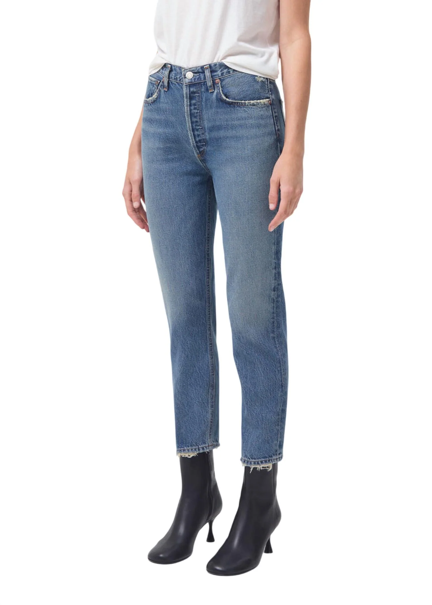 Riley Cropped Jeans In Collective