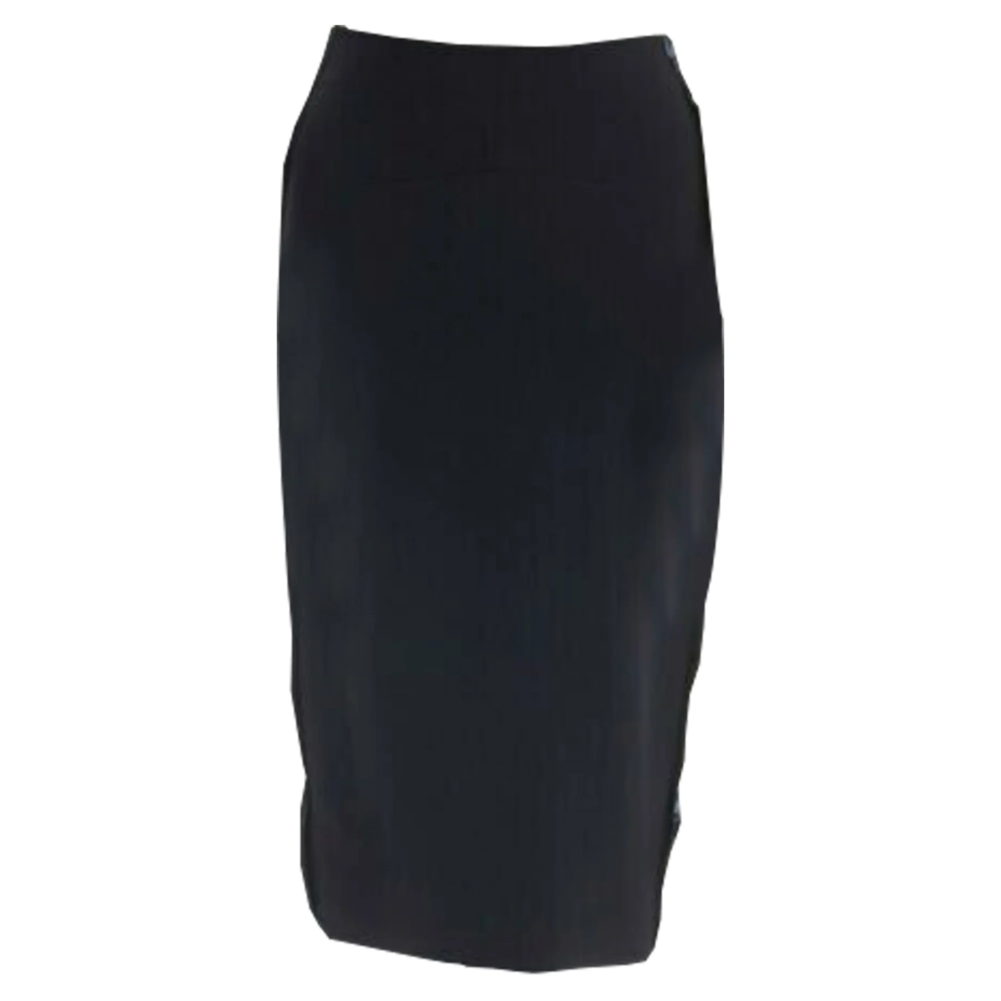 Victoria Beckham silk wool trimmed side pencil skirt