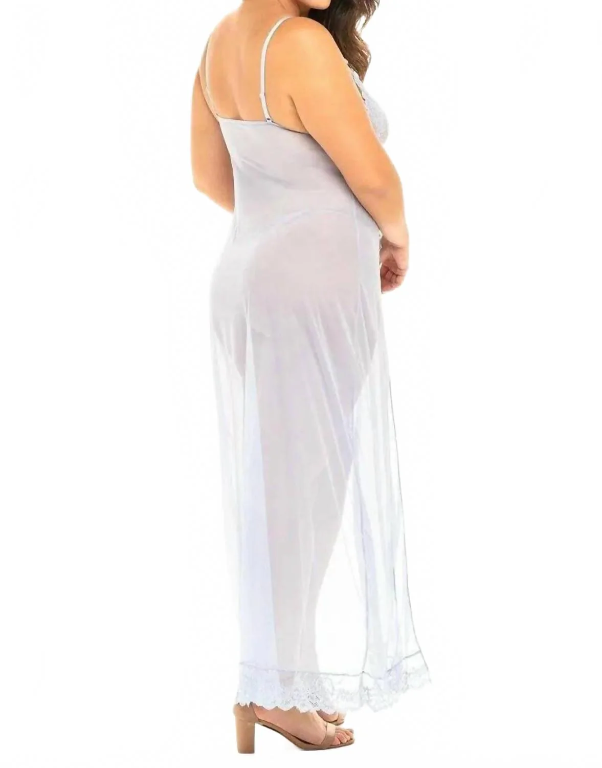 Valentine Long Gown - Plus In Brunnera Blue