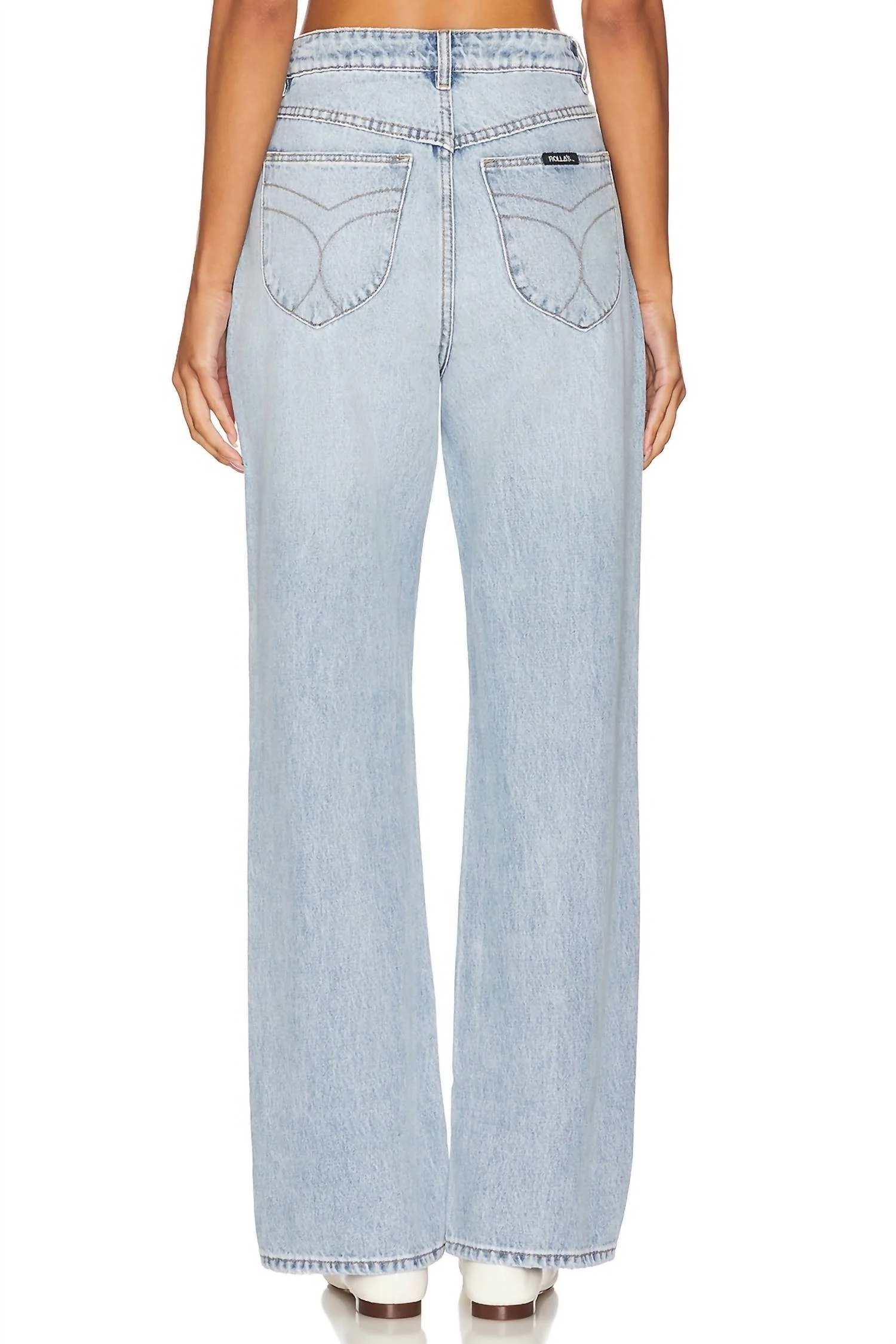 90S Relaxed Wide-Leg Pants In Light Wash