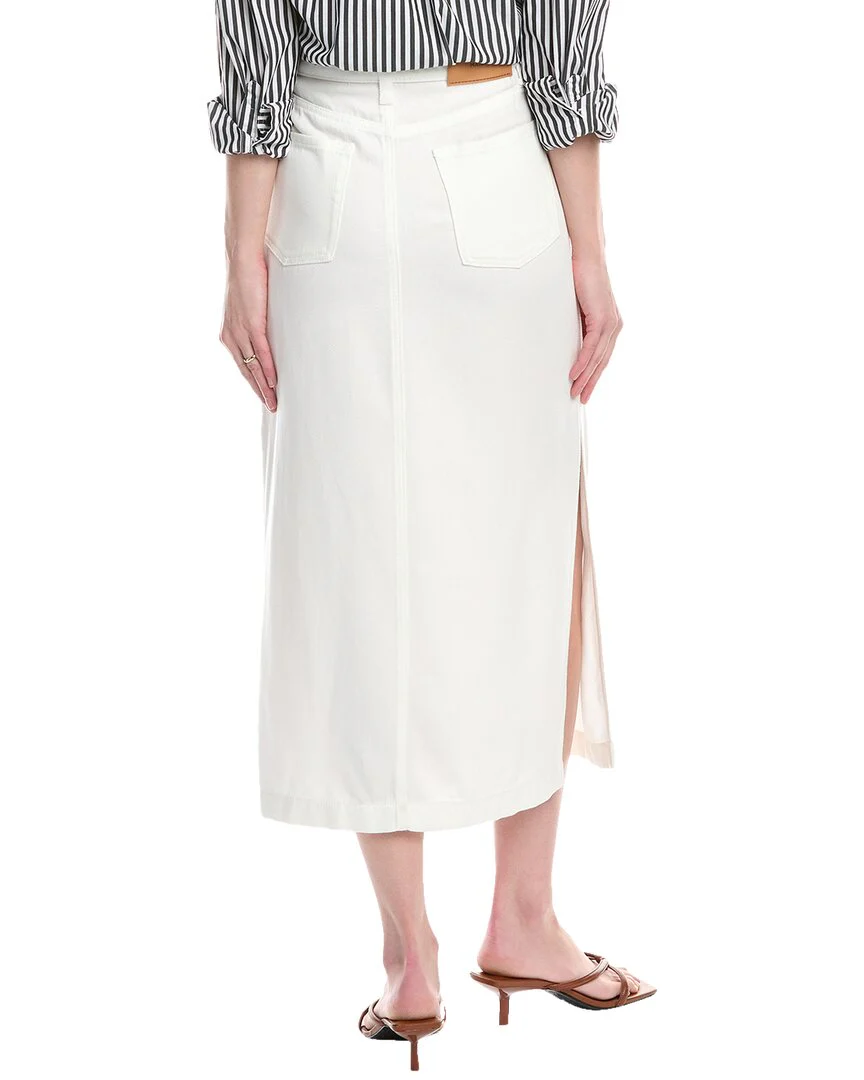 7 For All Mankind Midi Denim Skirt