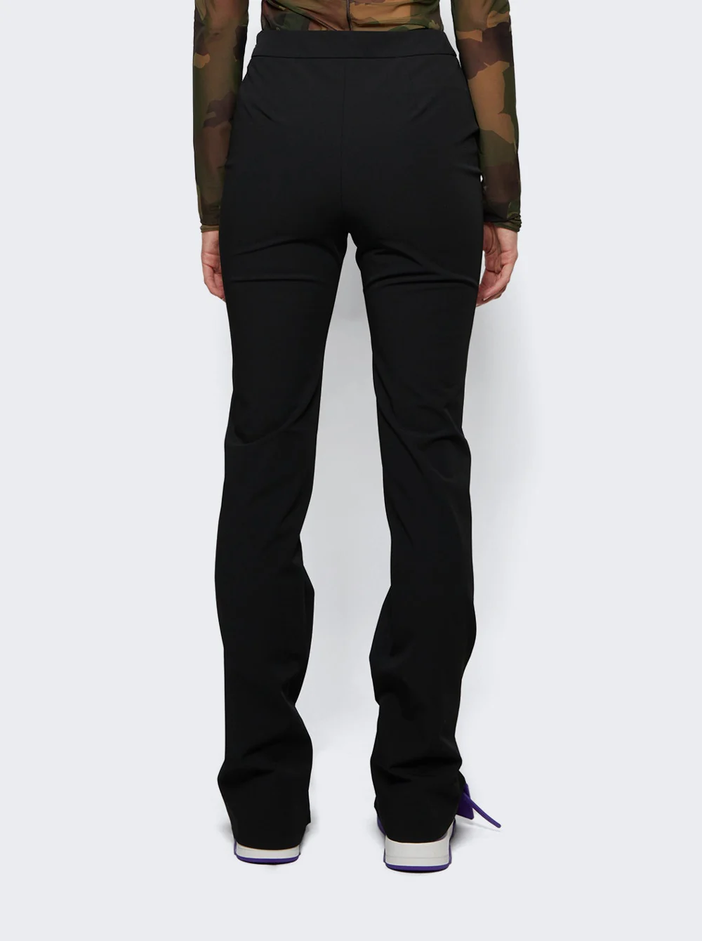 Gabardine Stretch Zip Pants