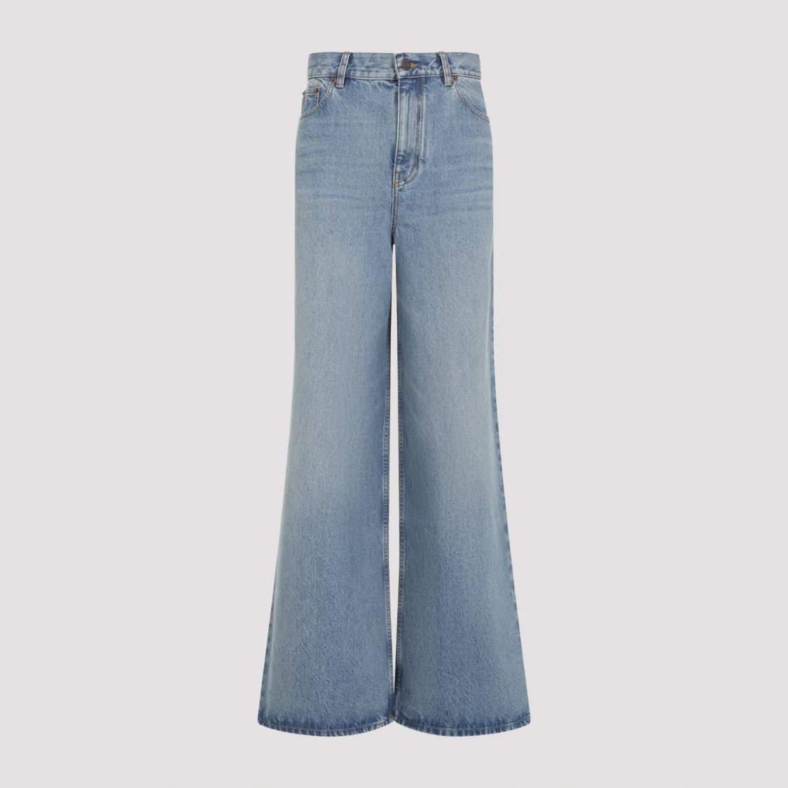 Iced Blue Cotton Pants