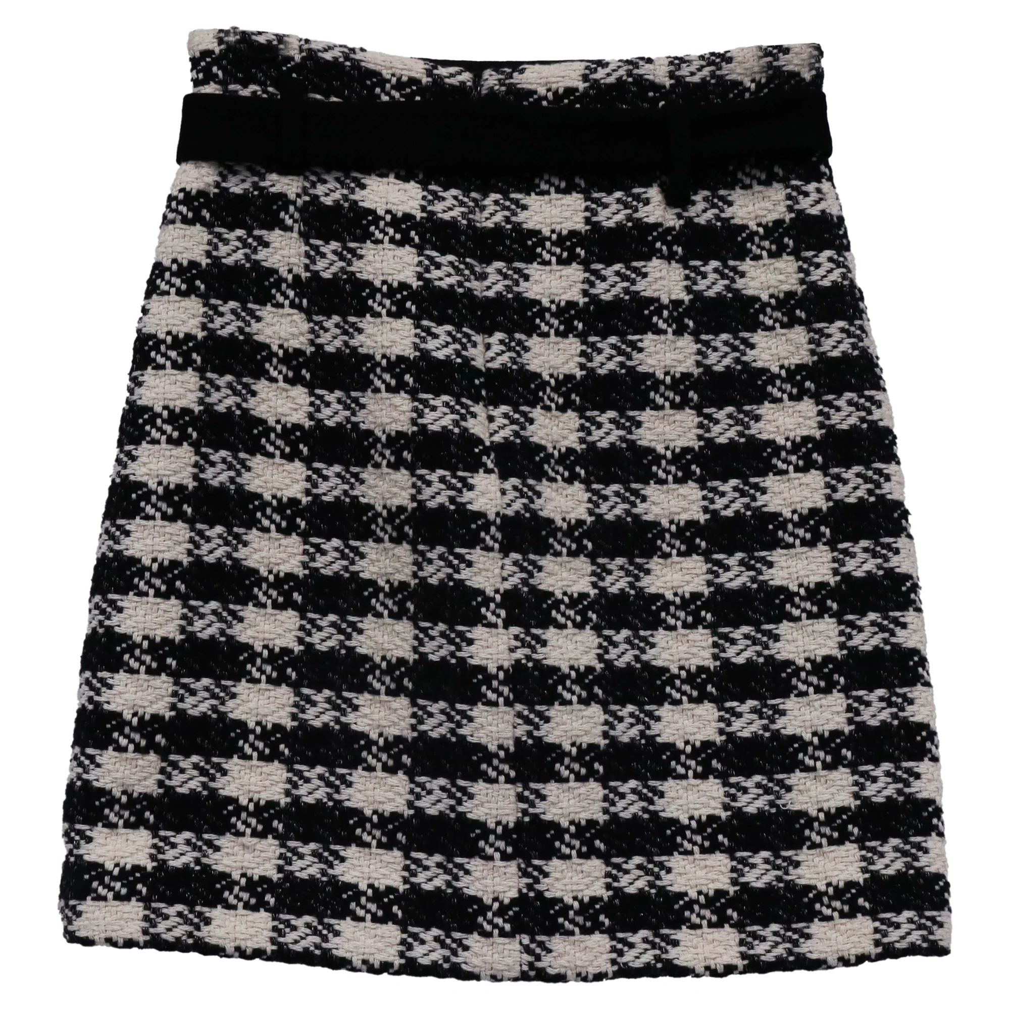 Maje Jicky Tweed Mini Skirt in Multicolor Cotton