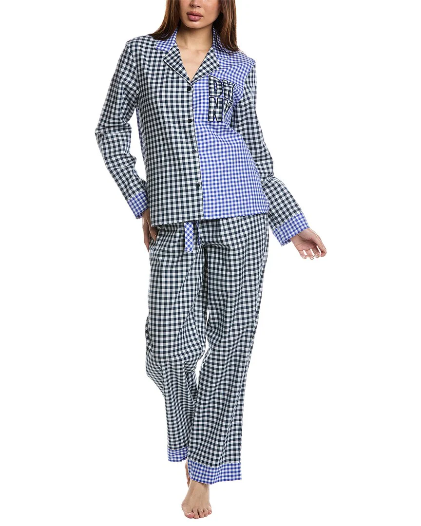 DKNY 2pc Notch Top & Pant Sleep Set