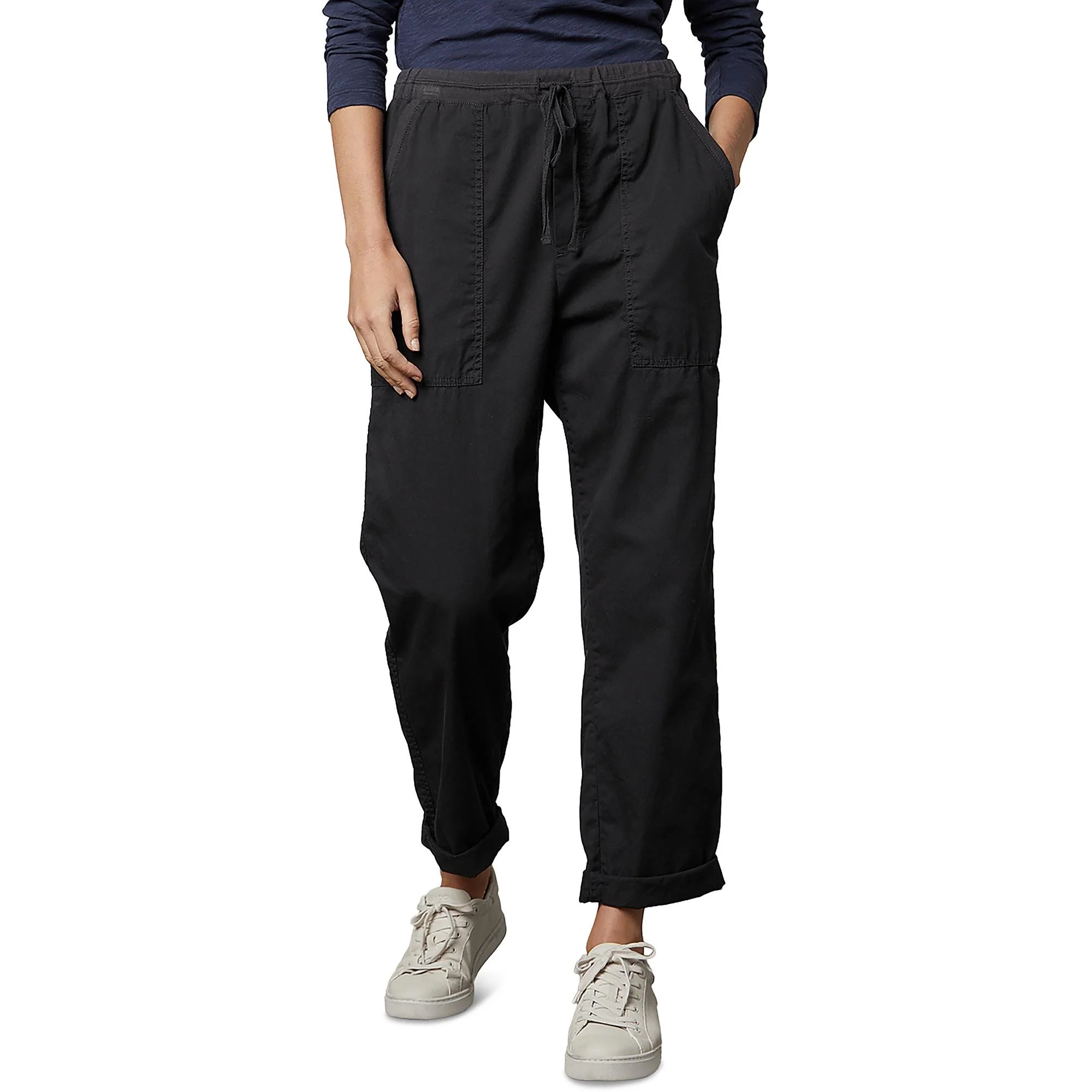 Womens Twill Skinny Ankle Pants