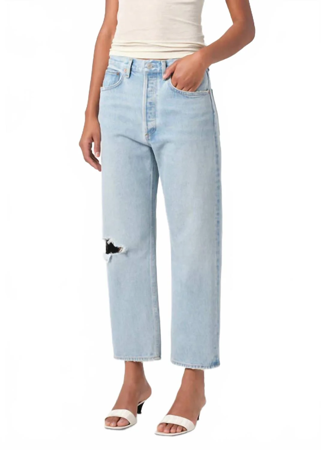 90's Crop Loose Straight In Segment