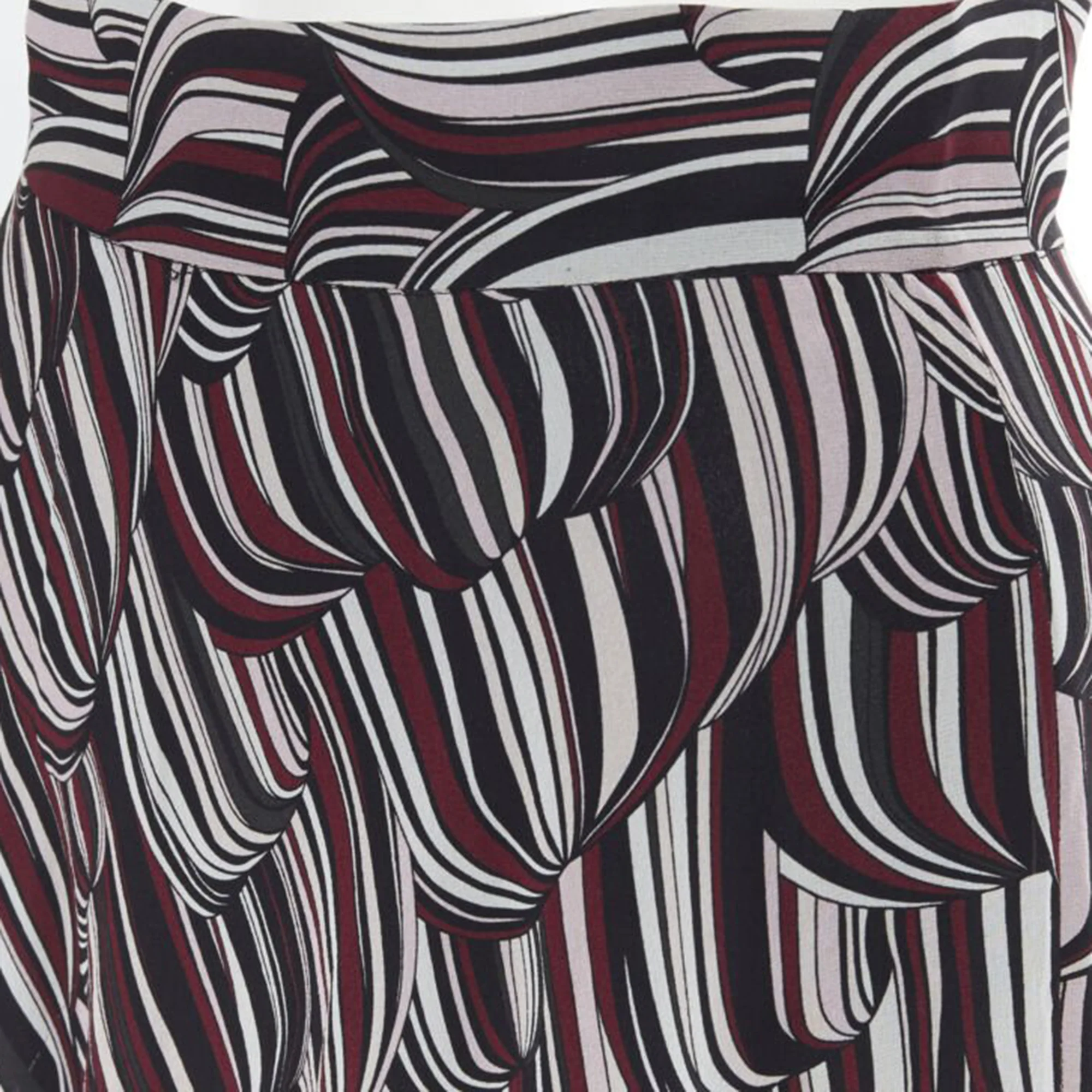 Giambattista Valli tropical pattern silk midi skirt