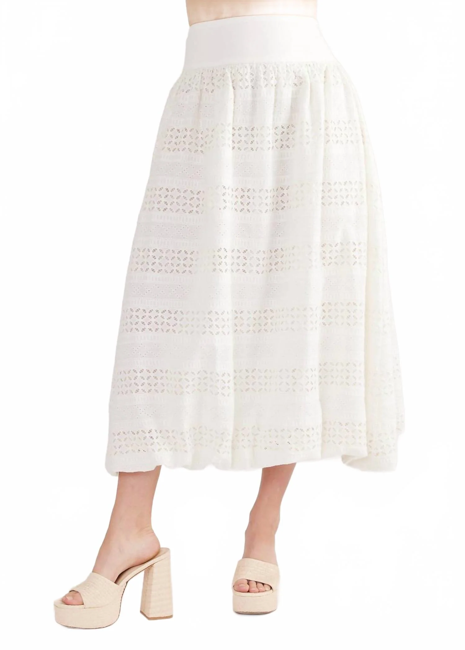 Dody Skirt In Washed White