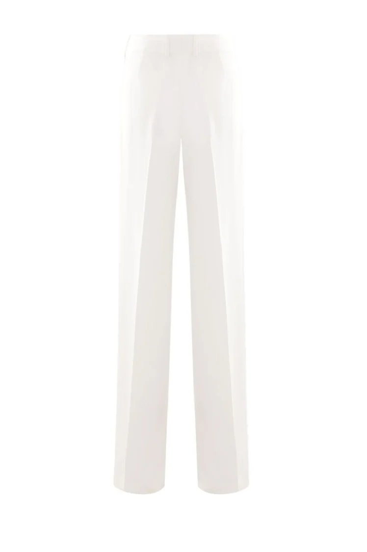 Straight-Leg Trousers With Structured Waistband