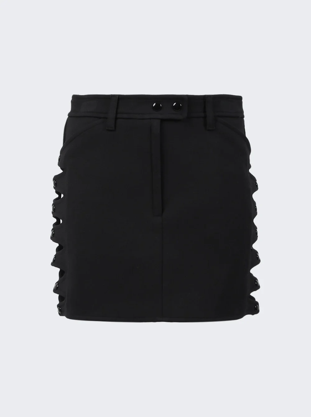 Stretch Crepe V Cut Out Skirt