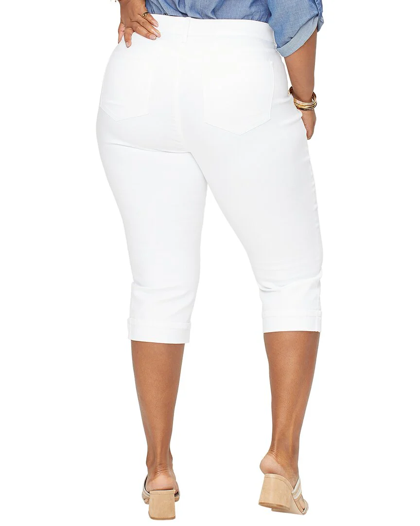 NYDJ Plus Marilyn Optic White Crop Jean