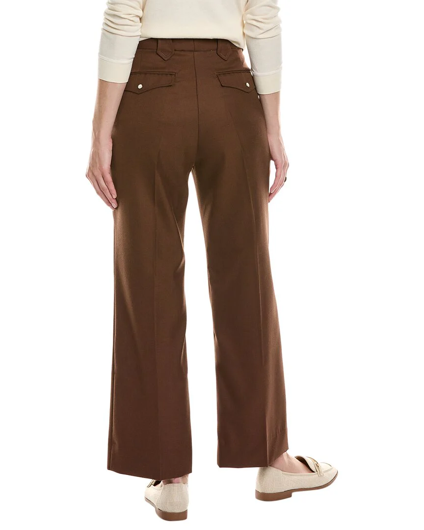 THE GREAT The Western Wool-Blend Trouser