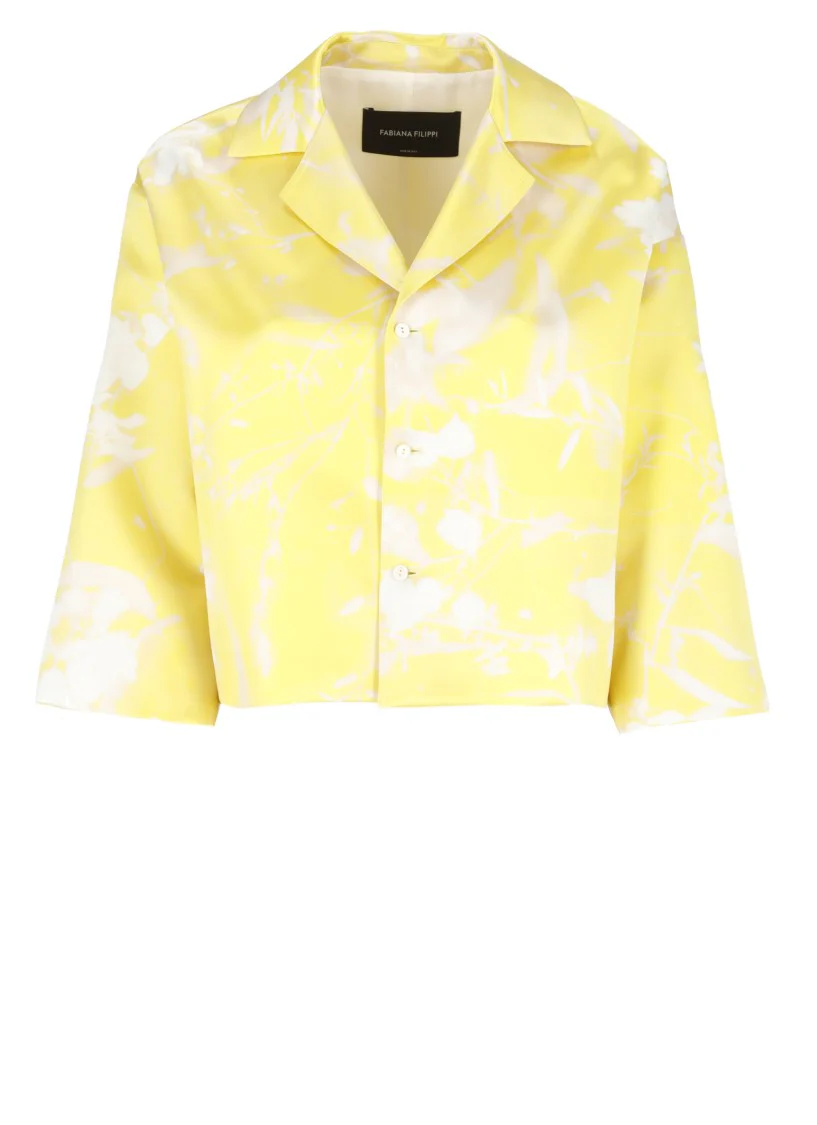 All-Over Patterned Silk Blazer