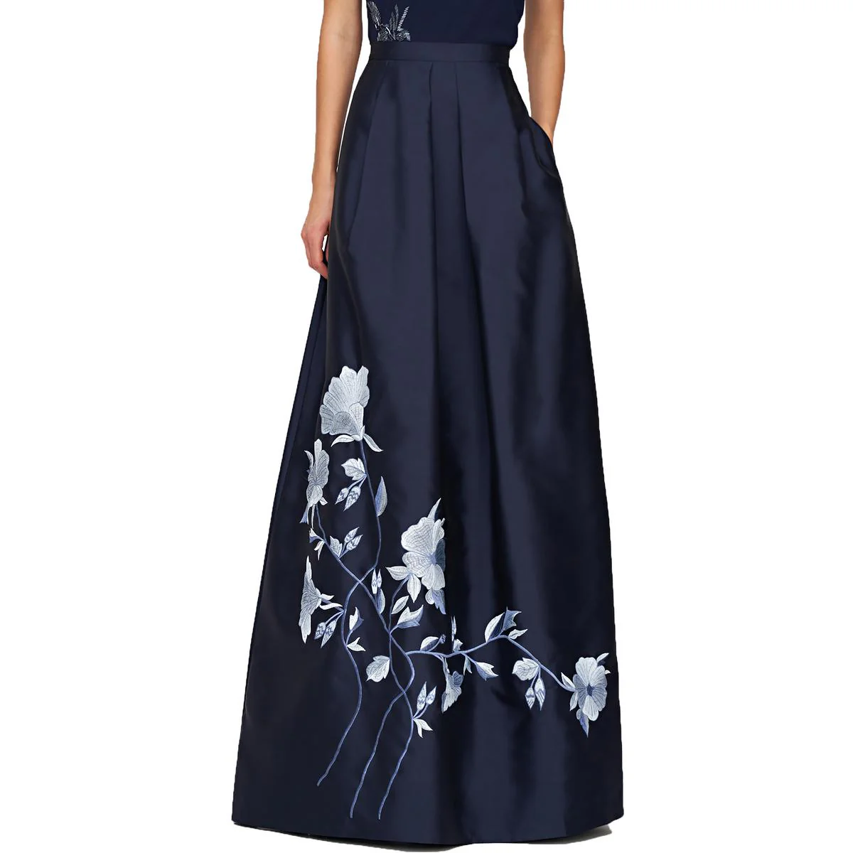 Rosa Womens Floral Print Polyester Maxi Skirt