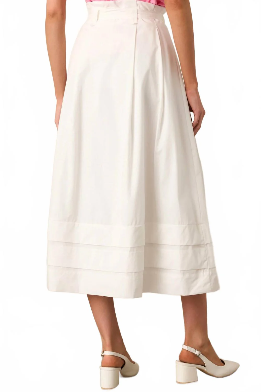 Ashford Midi Skirt In White