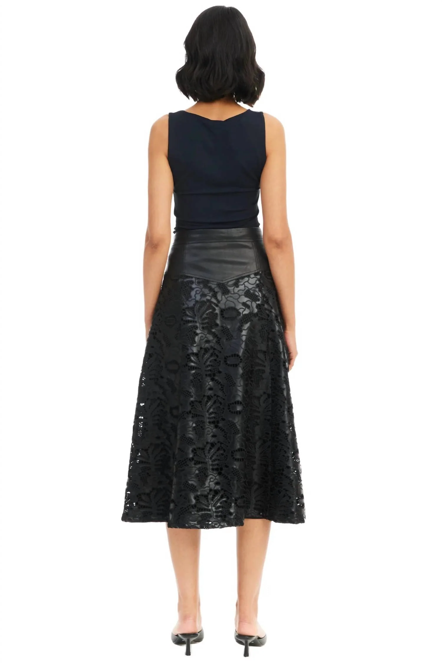 Mila Midi Skirt In Black