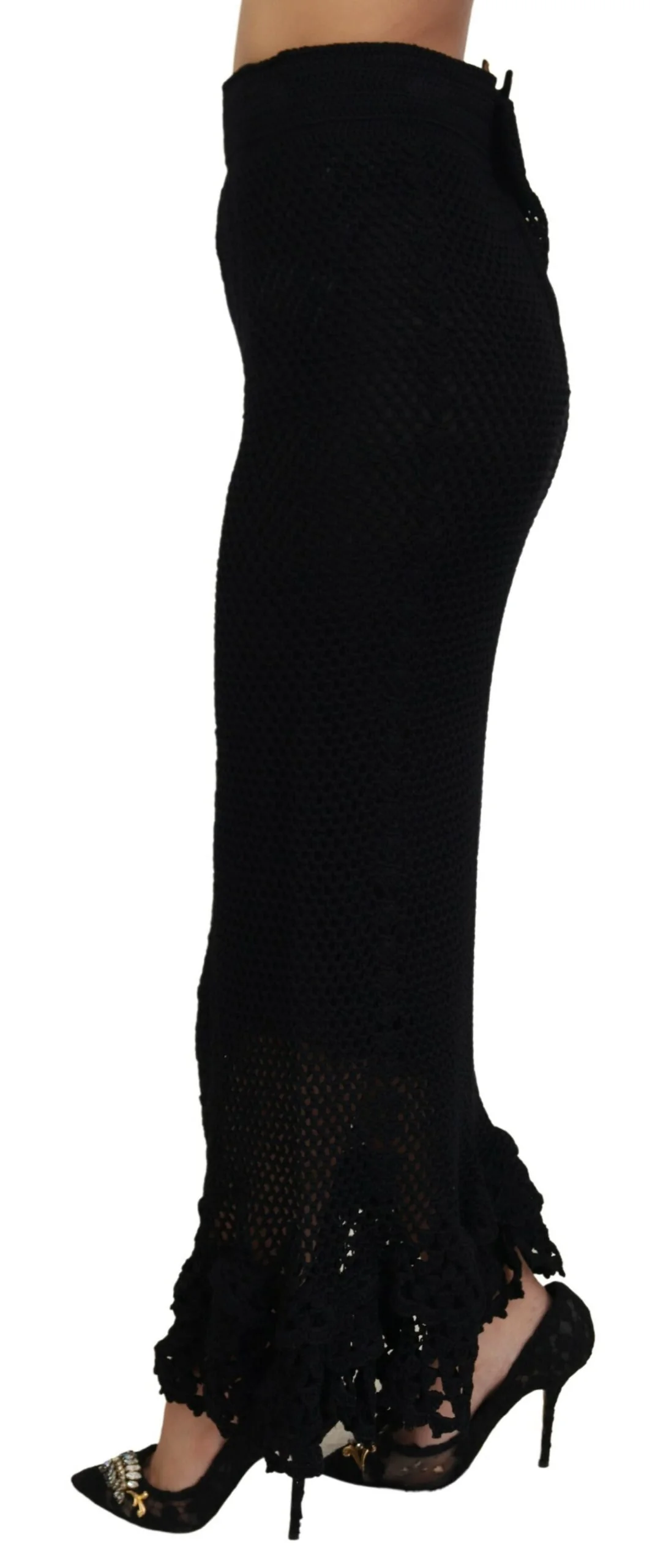 Dolce & Gabbana Elegant High Waist Mermaid Maxi Women's Skirt