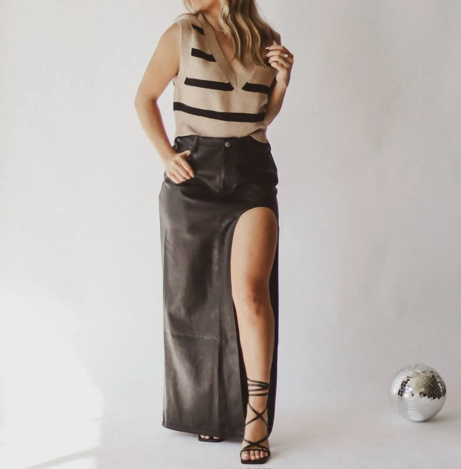 Makin' Moves Maxi Skirt In Black