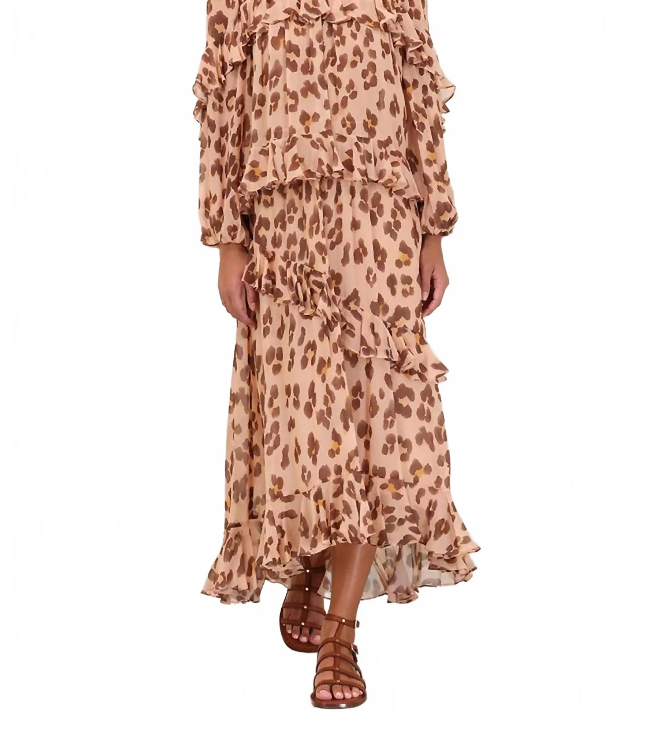 Illuminate Asymmetric Skirt In Pink