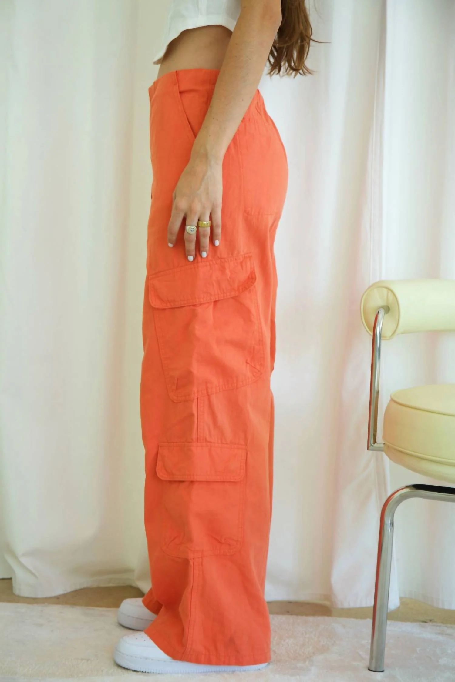 Nikki Cargo Pant In Orange