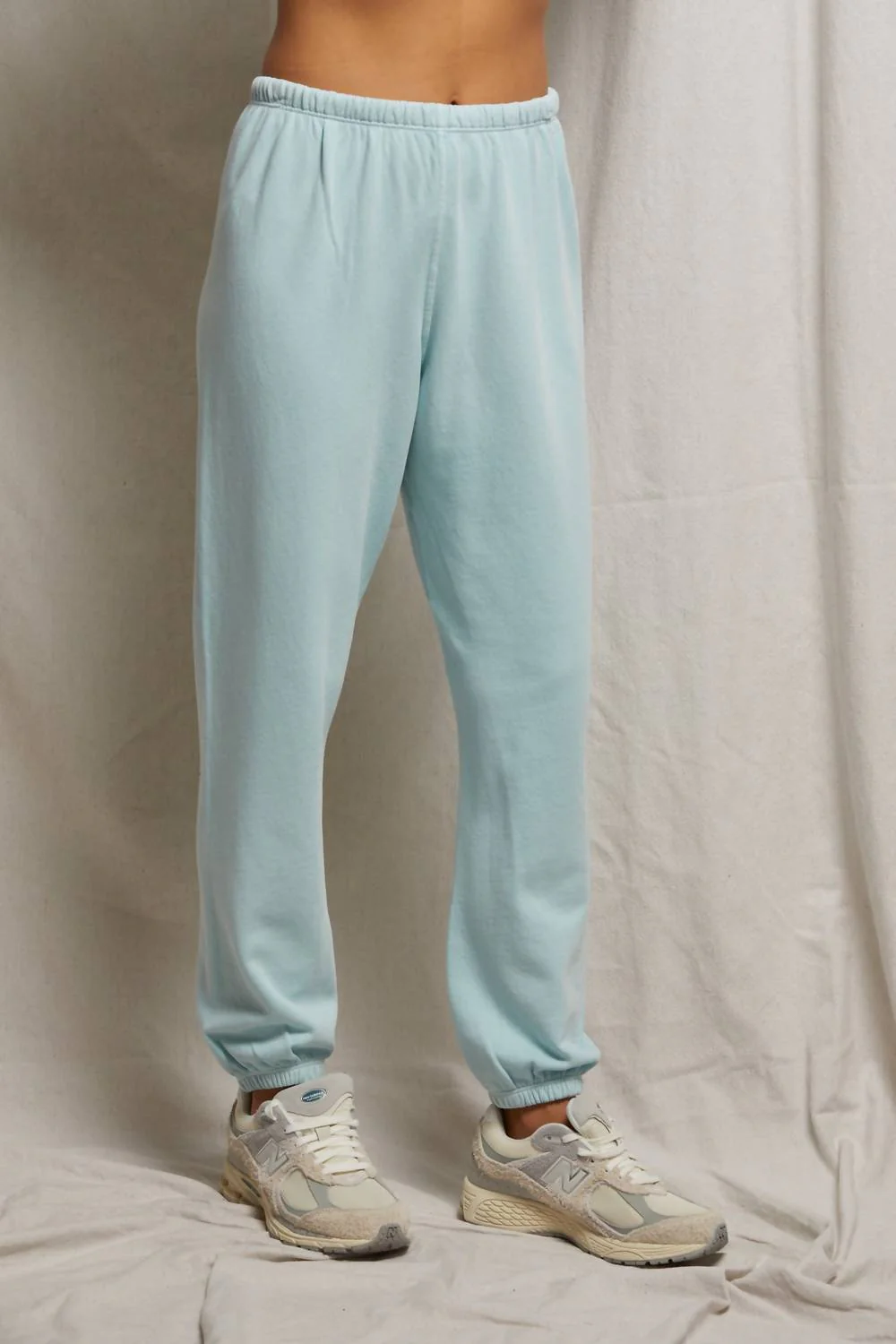 Johnny French Terry Easy Sweatpant In Iced Aqua