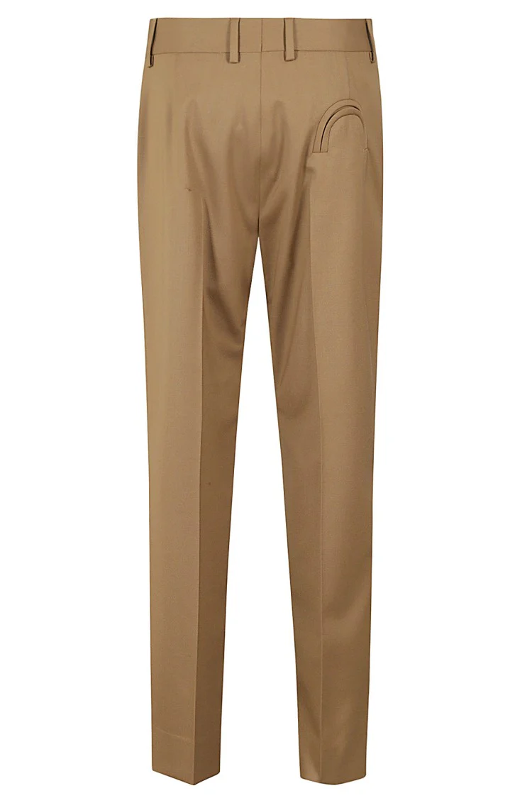Palazzo Brown Pants With Belt Loops