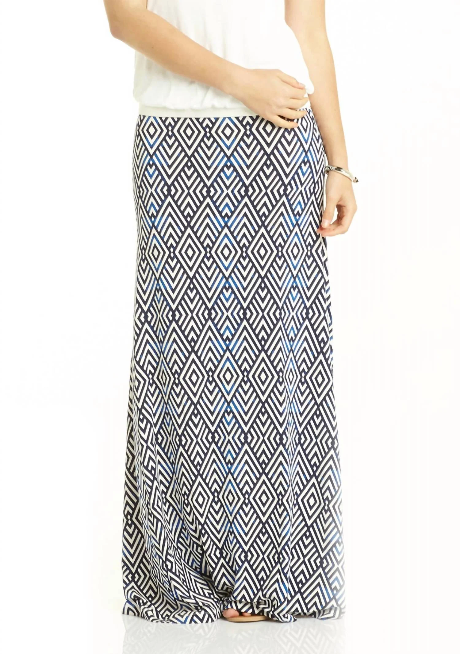 Samantha Skirt In Diamond Geo - Batik