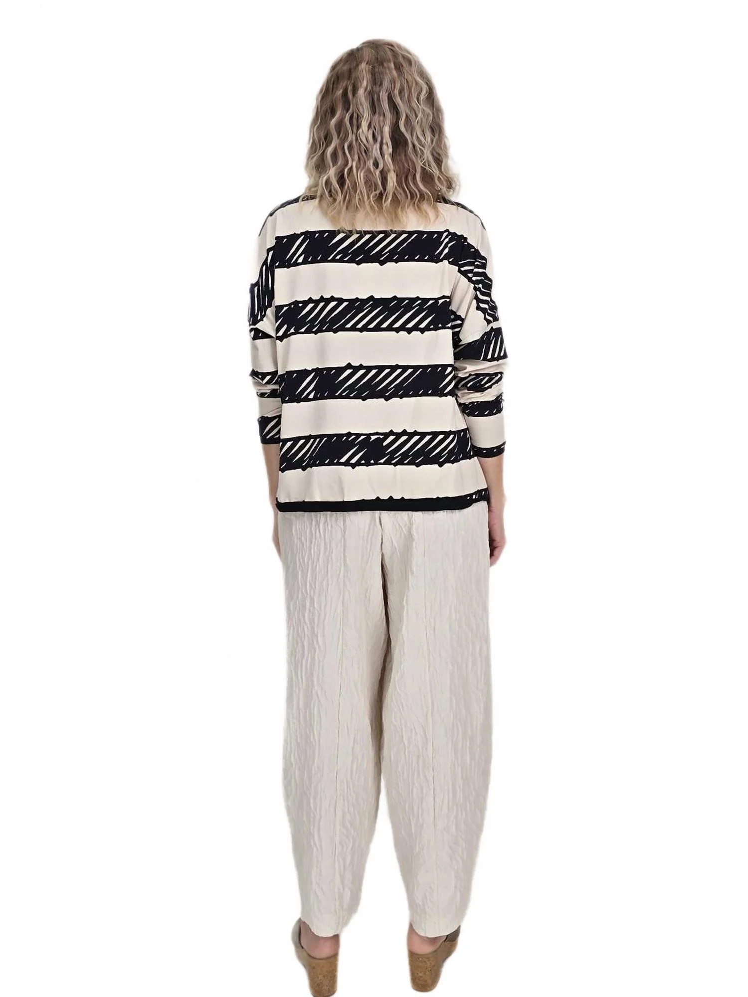 Doodle Wide-Leg Pants In Off-White