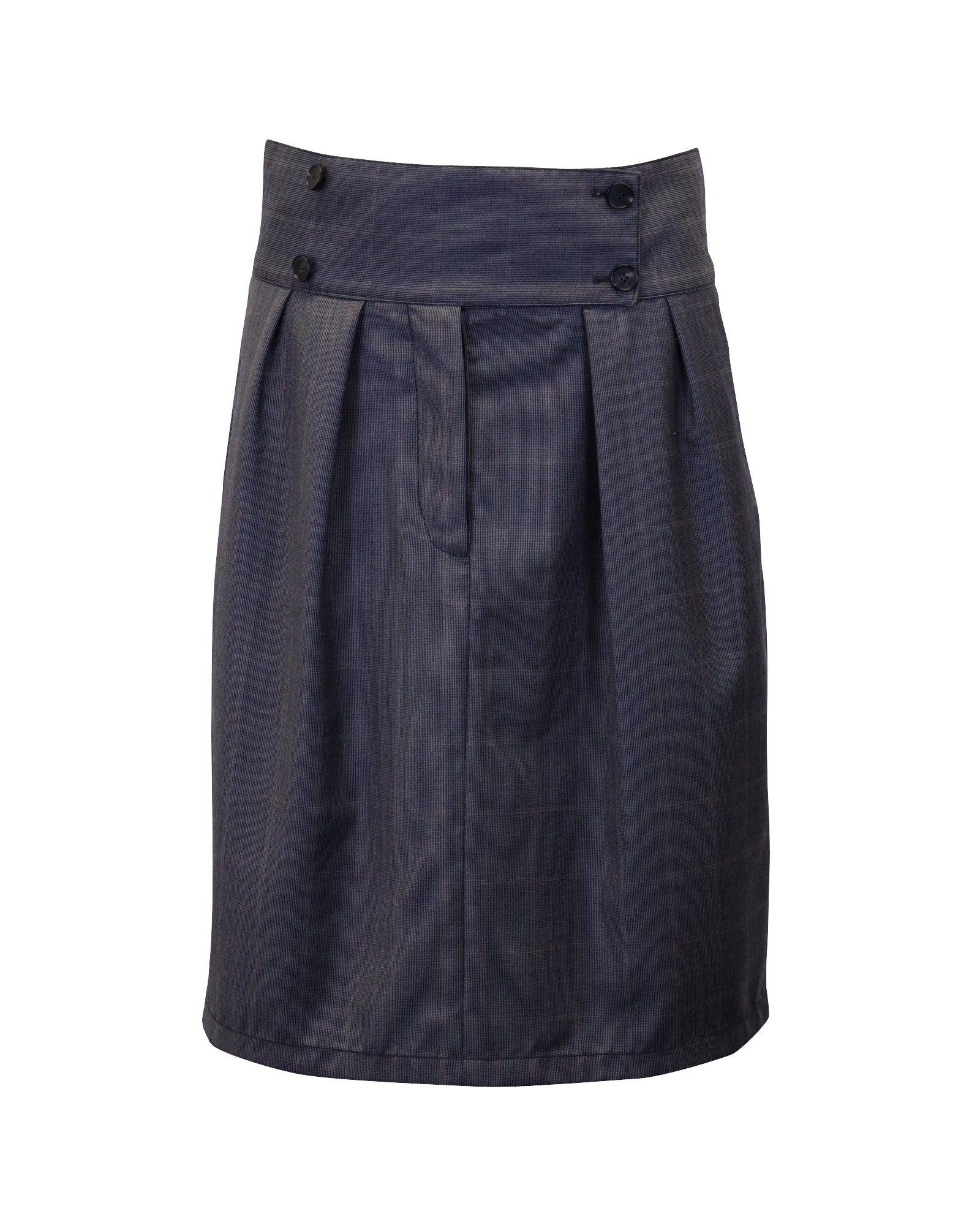 Stella McCartney Pleated Skirt in Grey Wool