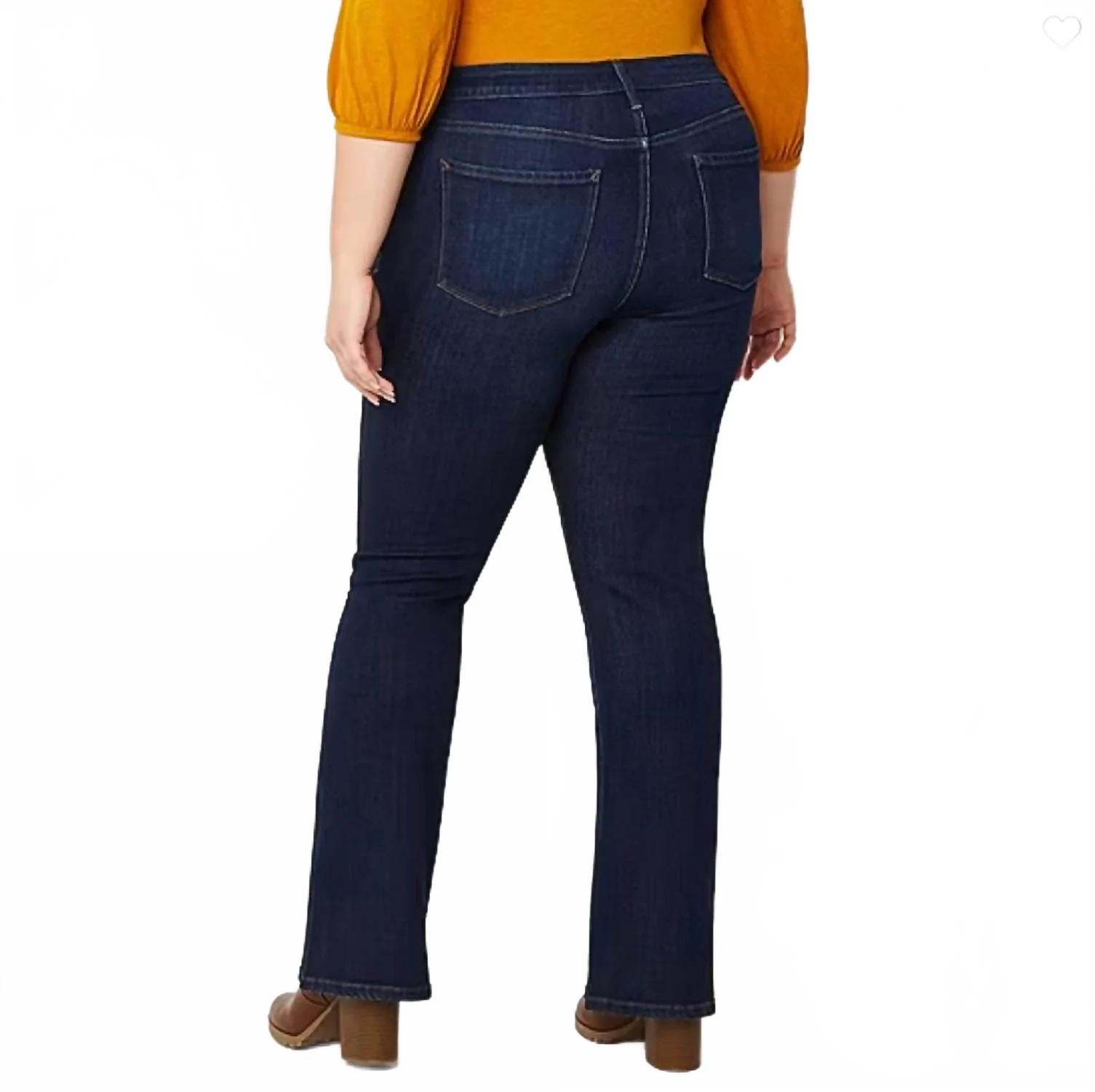 Women's High-Rise Flare Leg Fitted Hip & Thigh Jeans In Navy
