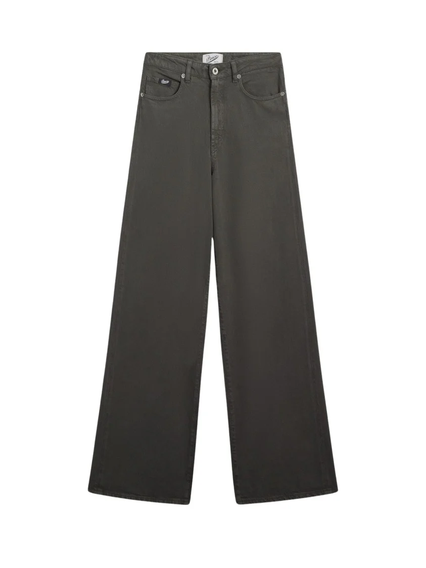 Wide-Leg Five-Pocket Pants With Relaxed Fit