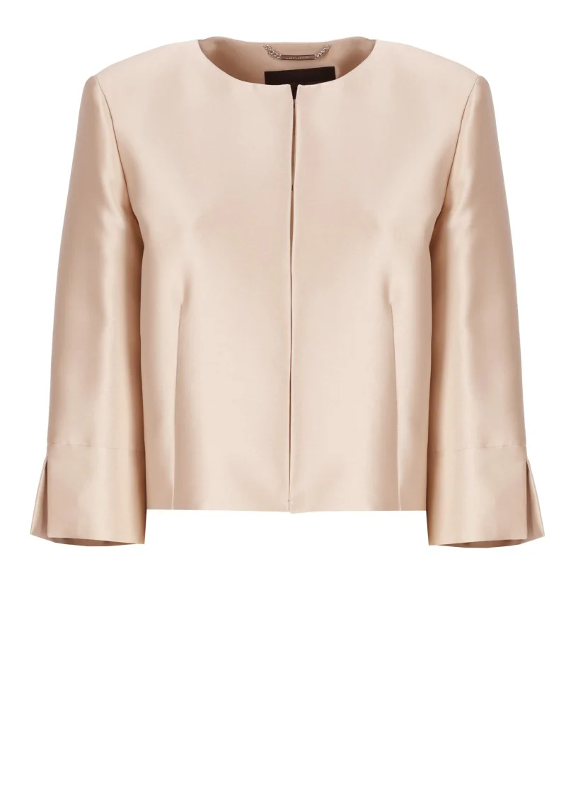Ivory Silk Blend Blazer