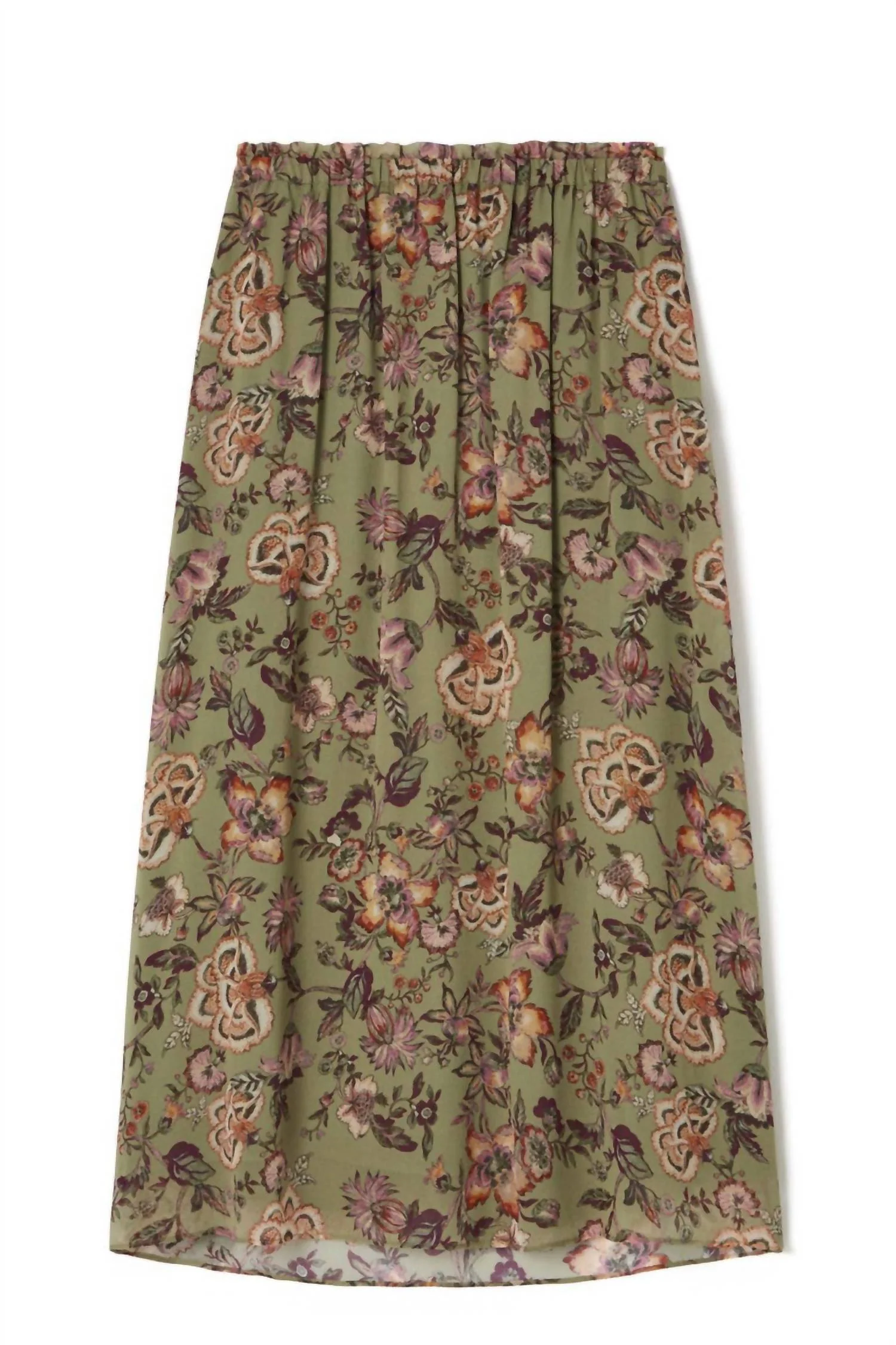 Women's Yunga Skirt In Khaki Tropical Loon