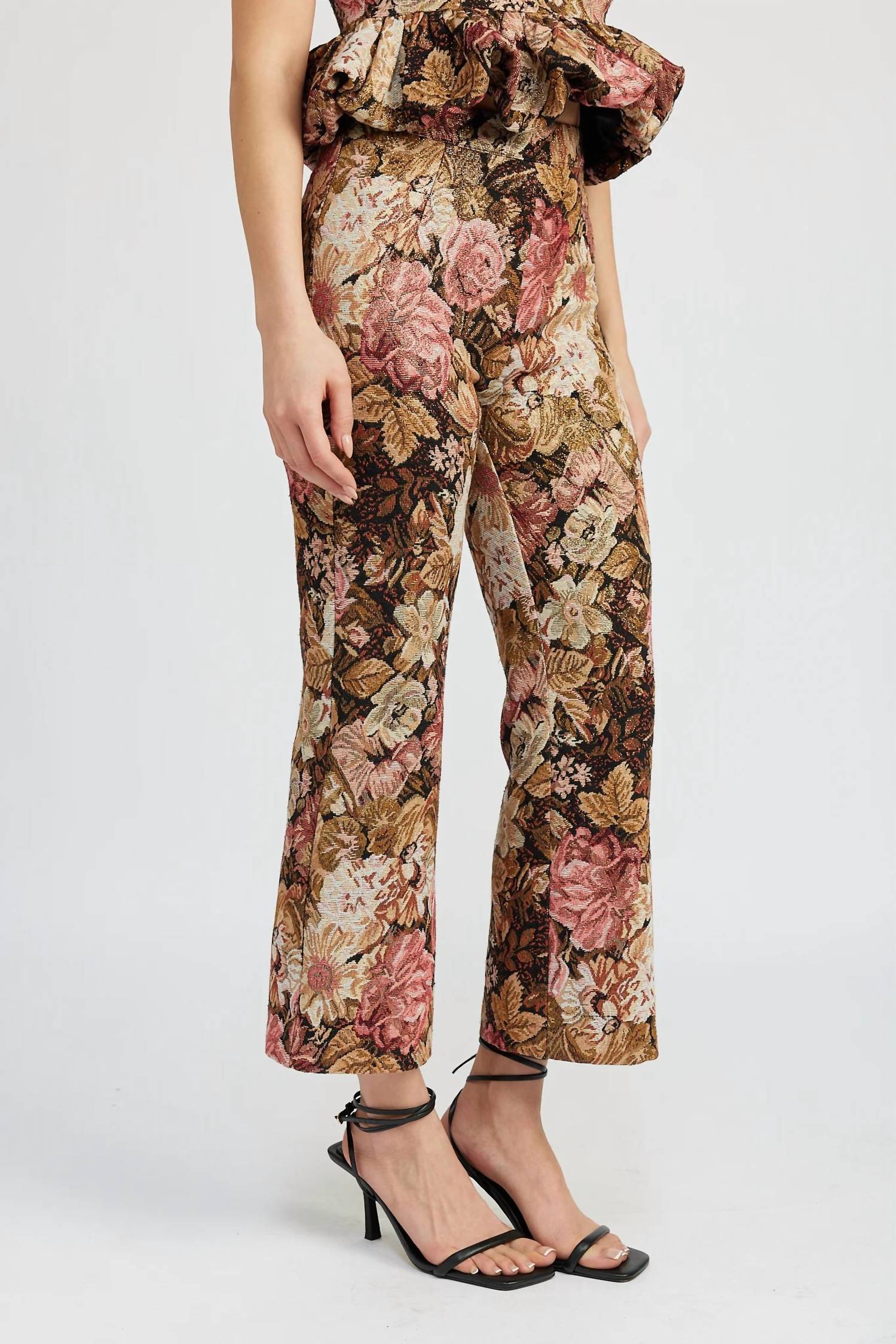 Carey Pant In Pink Gold