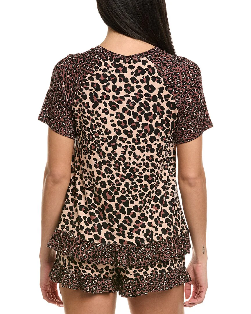 Kensie Ruffle Hem Pajama Set