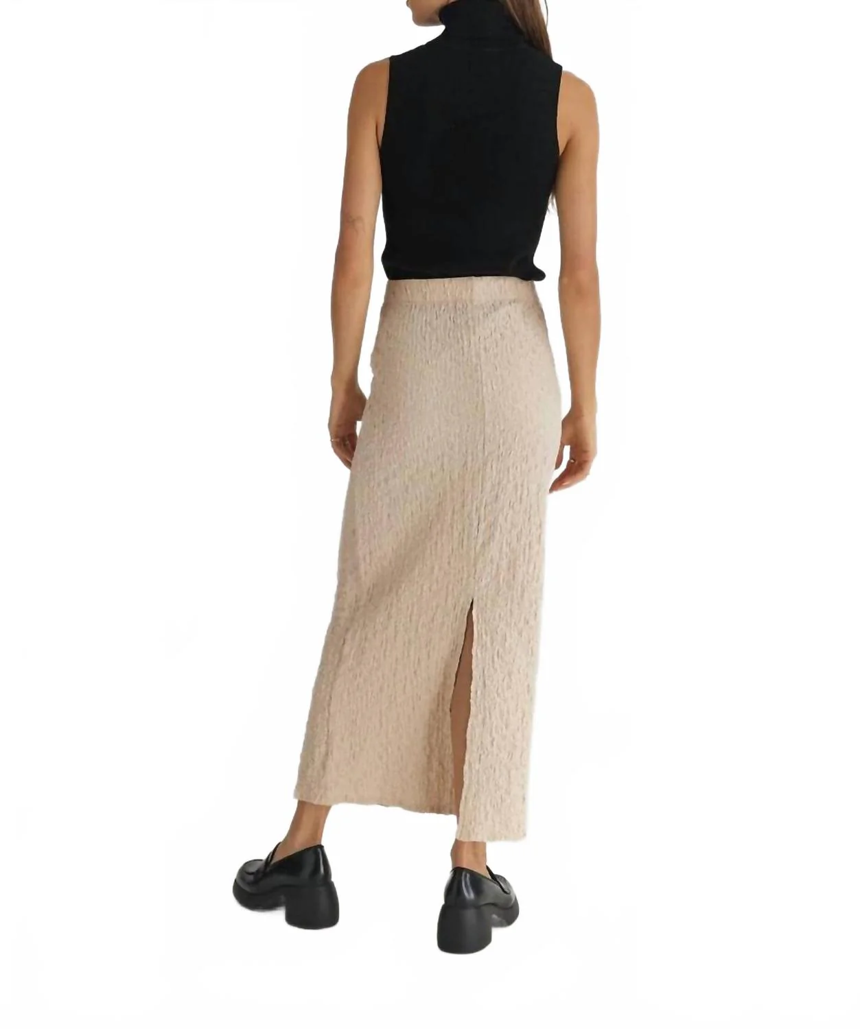 Mari Maxi Skirt In Beige