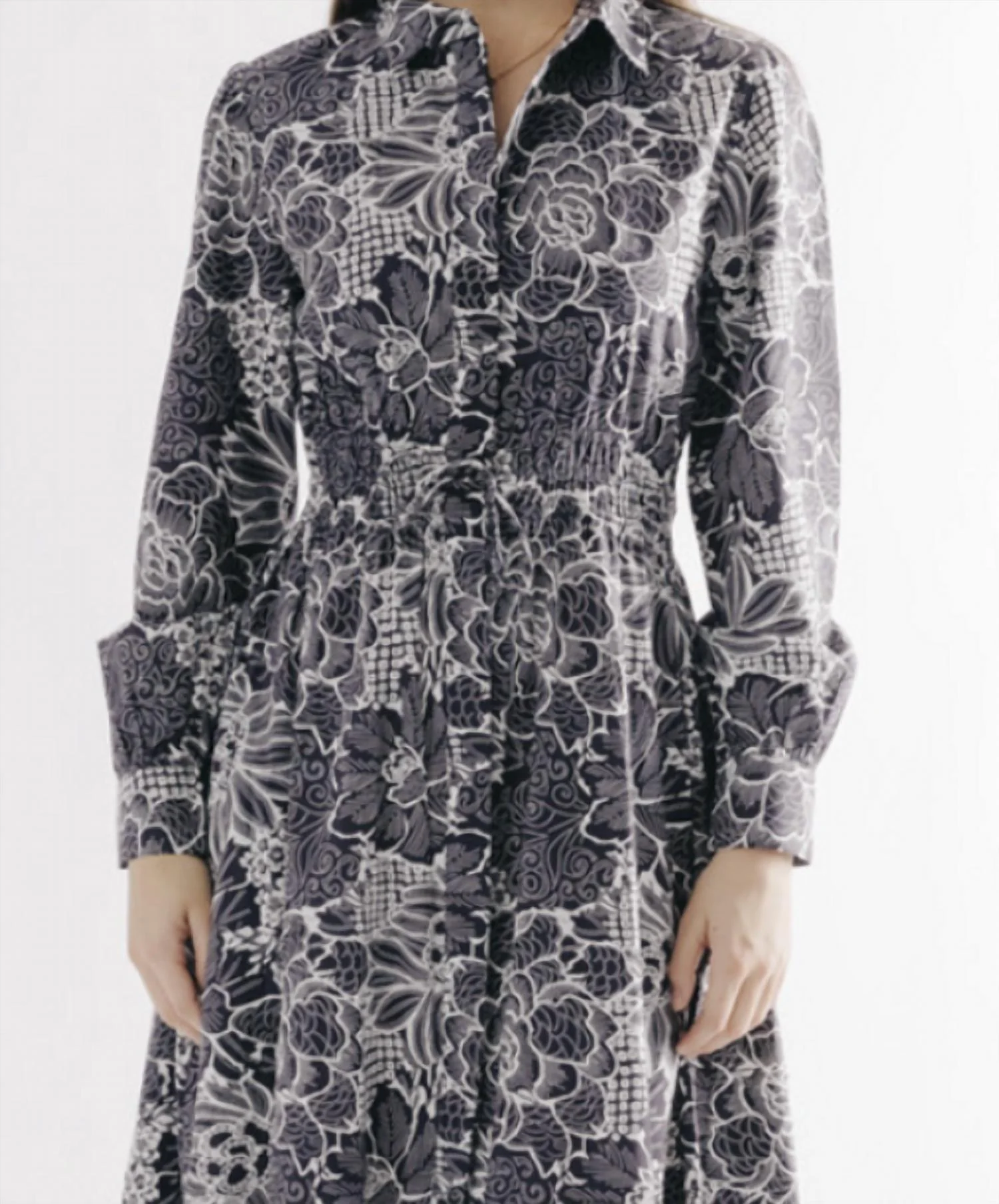 Lillabelle Midi Dress In Posada Floral Print