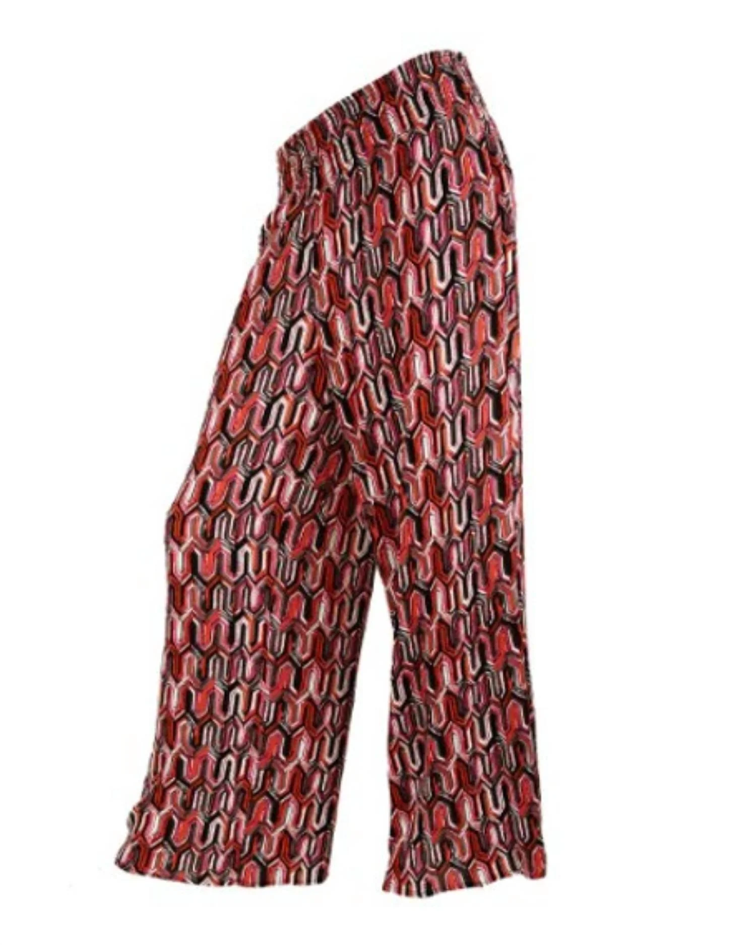 Women's Geometric Print Wide Leg Pant In Multi