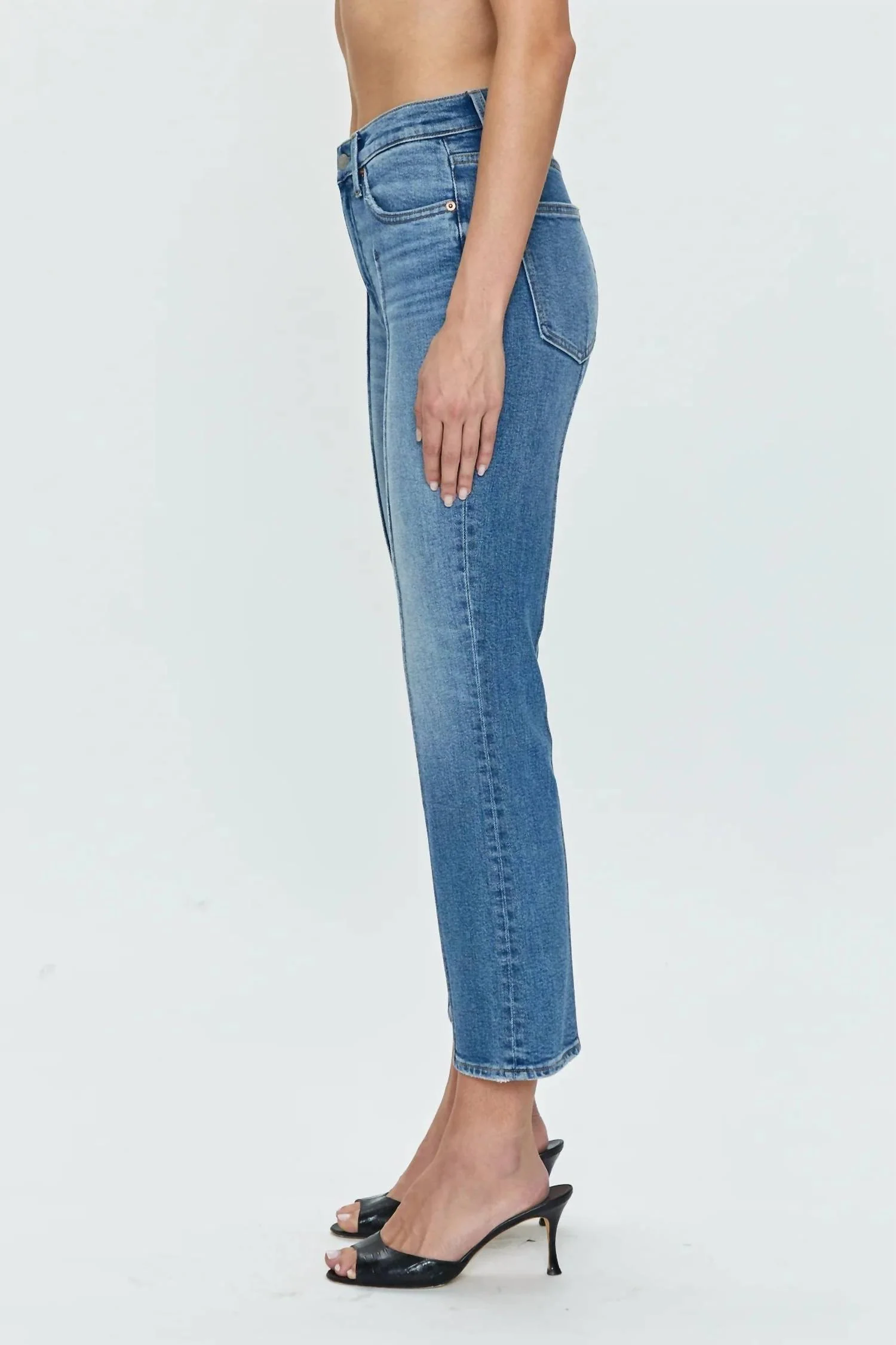 Lennon High Rise Bootcut Jeans In Essence