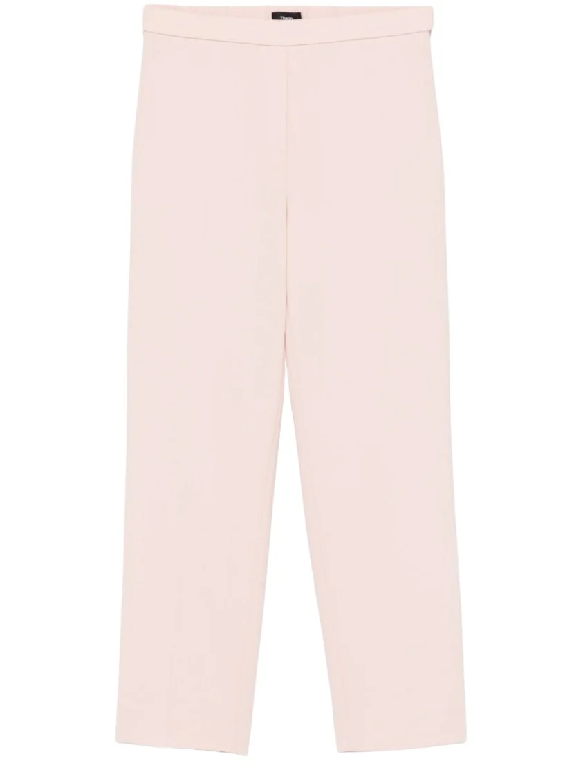 Treeca Cropped Trousers With Elasticated Waist
