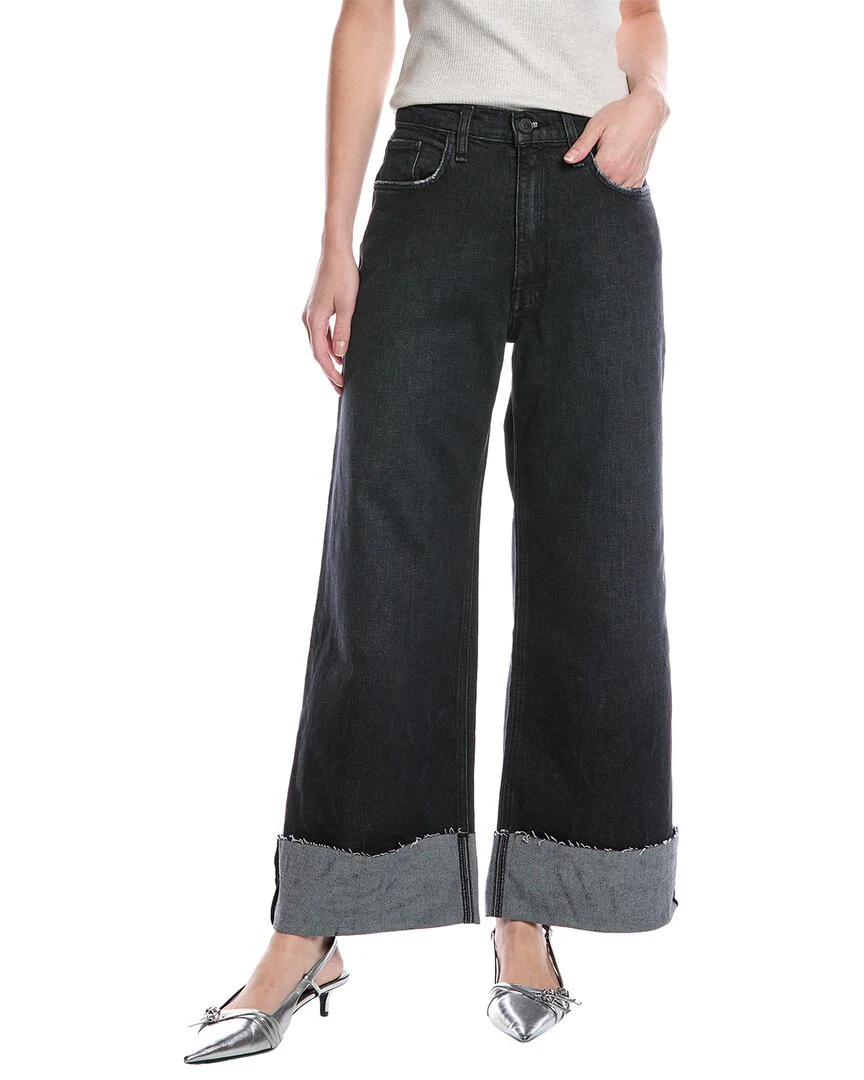 HUDSON Jeans Jodie Milano Noir Loose Fit Wide Leg Petite Jean