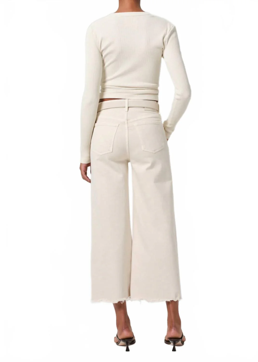 Women's Lyra Wide Leg Crop In Almondette