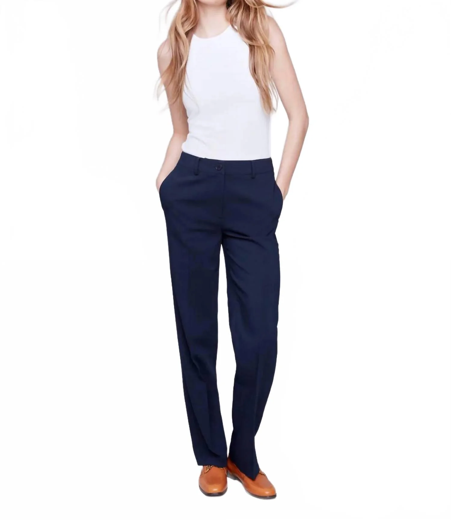 Women's Straight Leg Pant In Navy